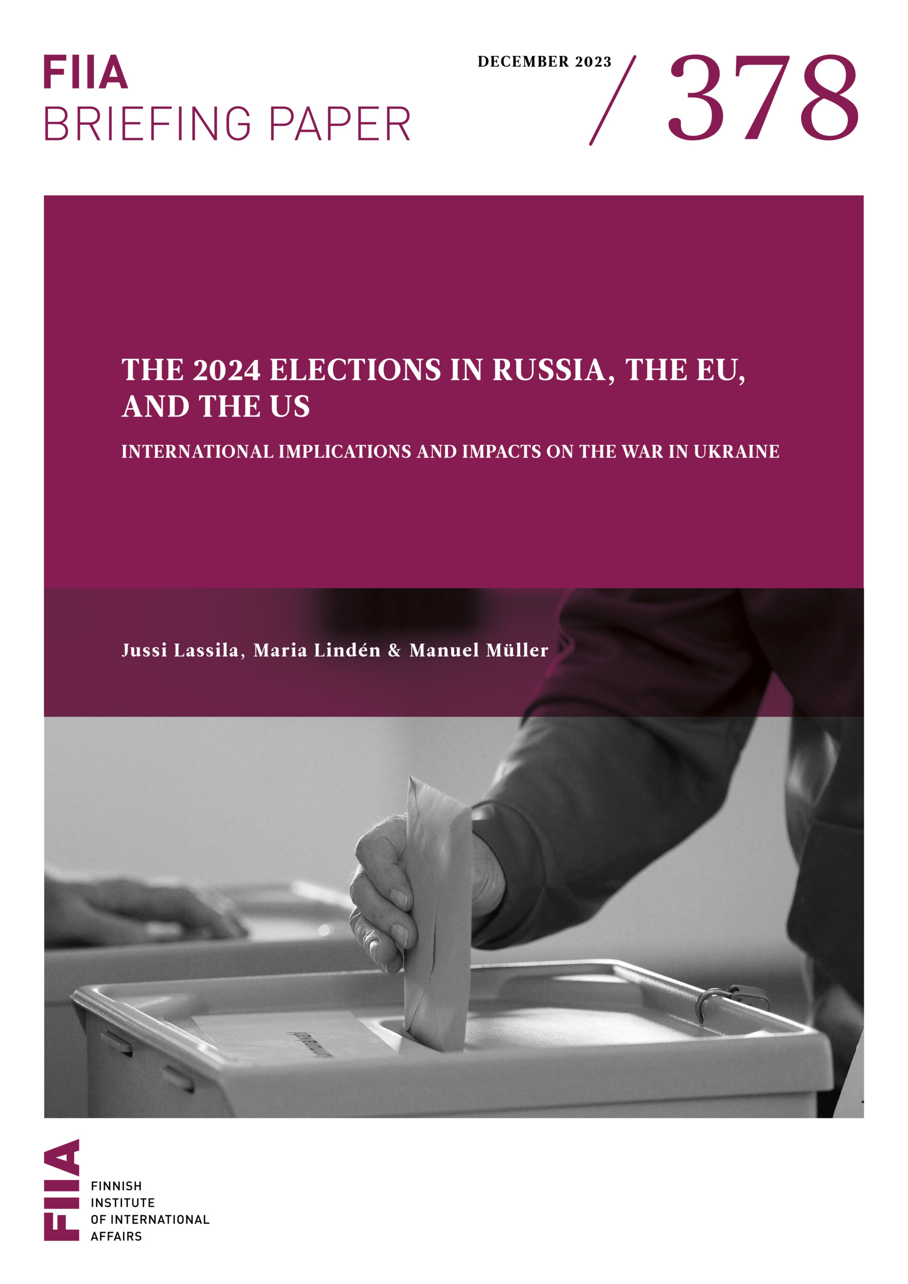 The 2024 elections in Russia, the EU, and the US FIIA