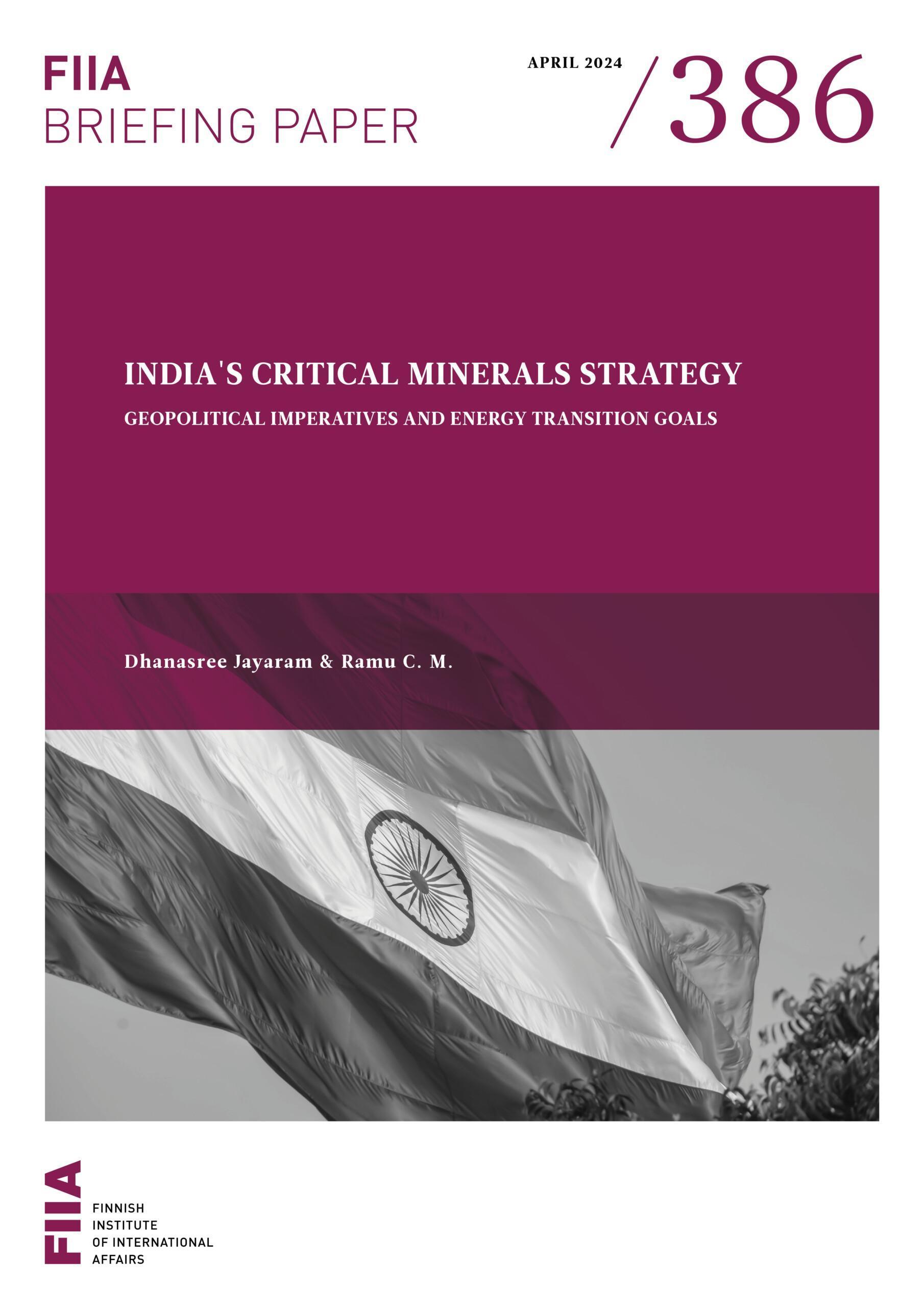 India’s Critical Minerals Strategy | FIIA