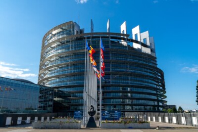 EU Parliament building.