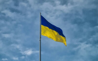 Ukrainian flag.