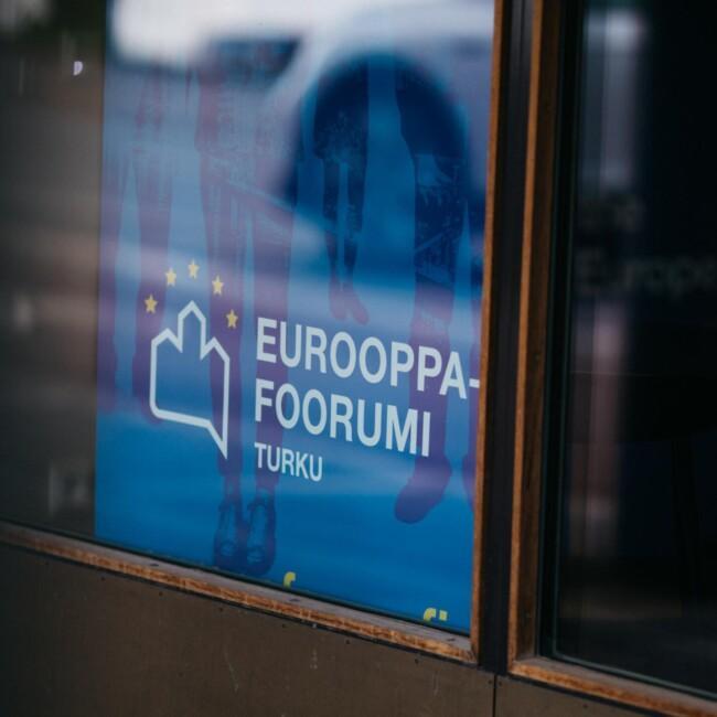 A poster of Europe Forum.
