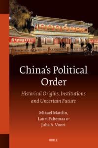 Book cover of China’s Political Order.